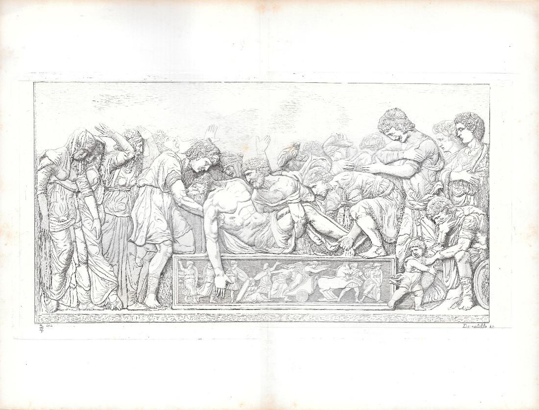 Deposizione di Cristo, Donatello, basilica del Santo a Padova. Engraving …