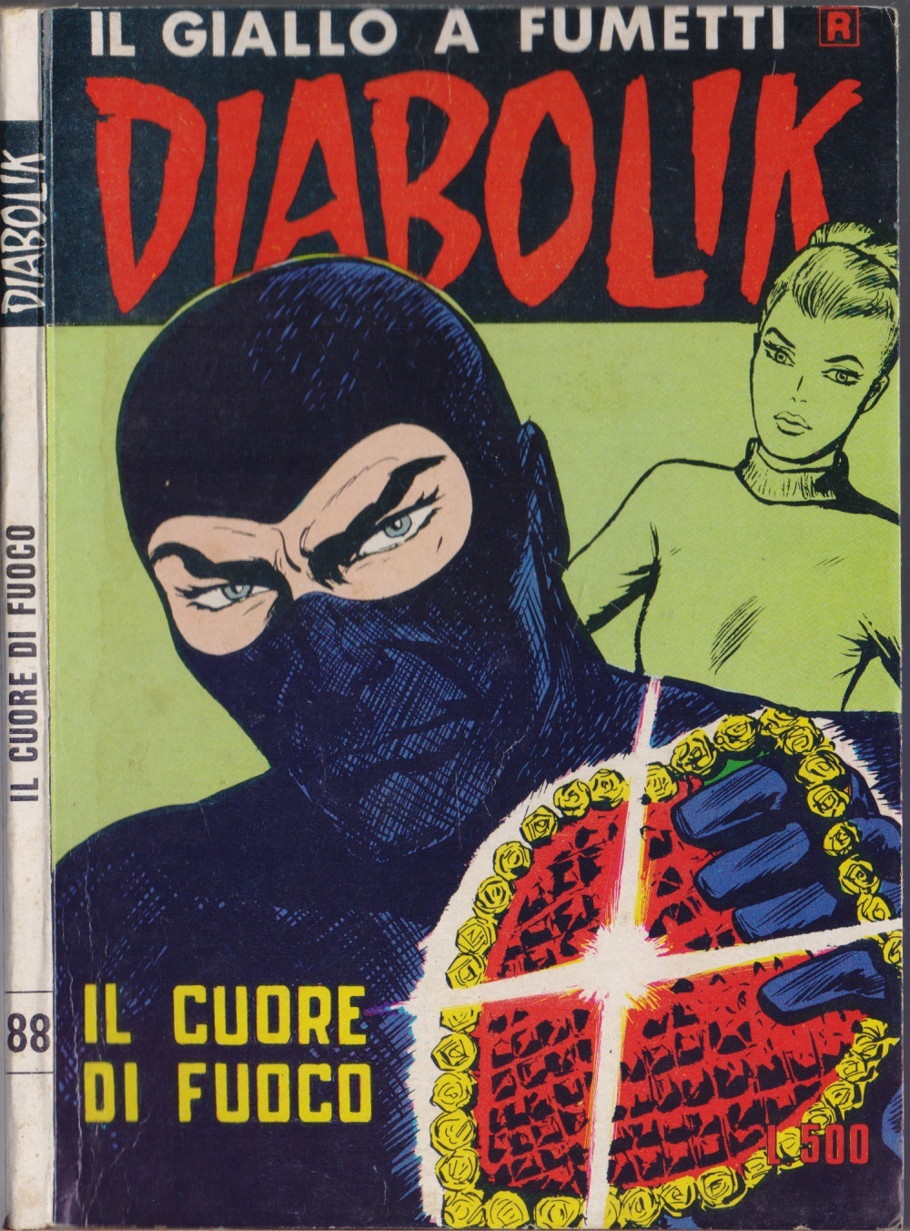 Diabolik - Il cuore di fuoco . Ristampa nr. 88- …