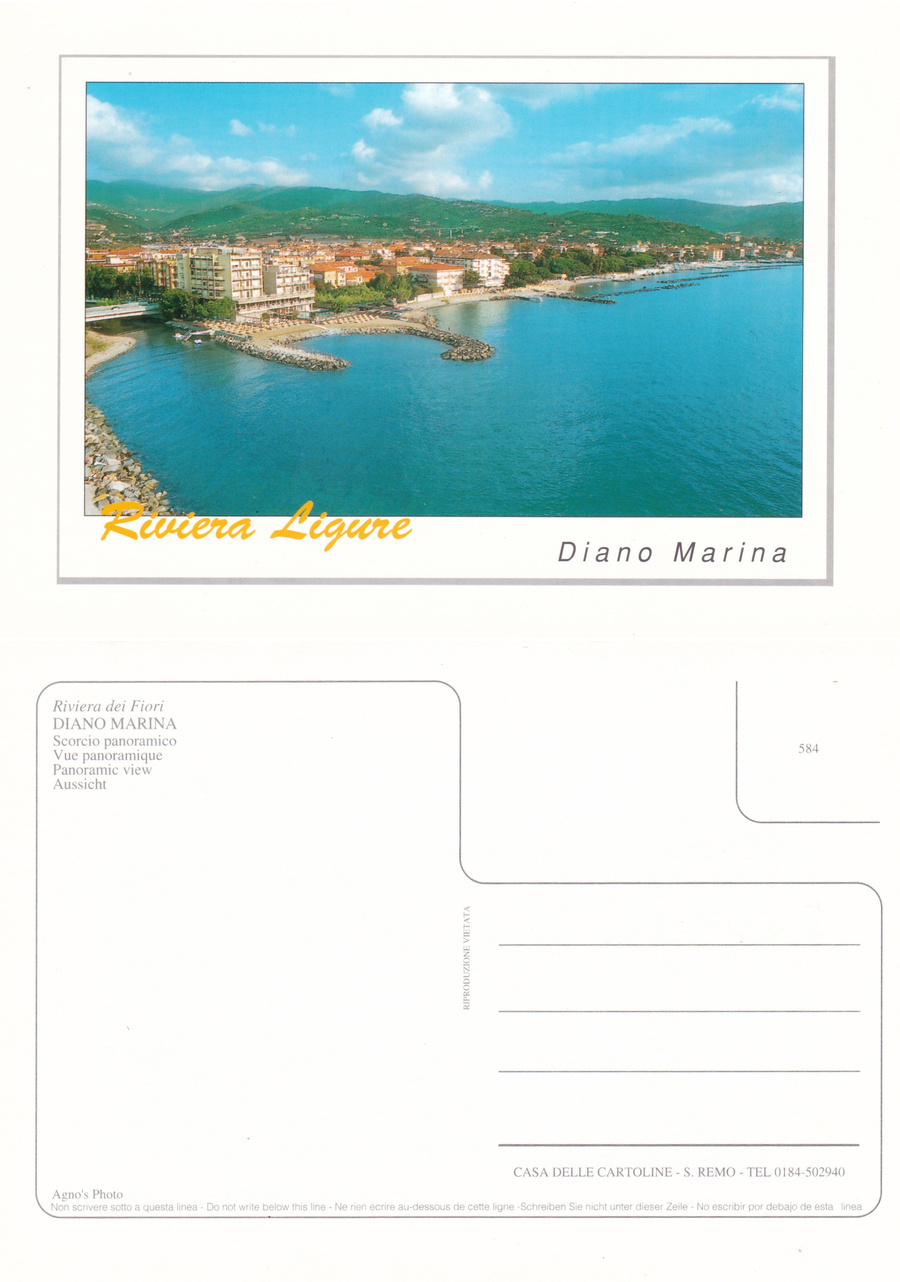 Diano Marina (IM). Scorcio panoramico. Non viaggiata