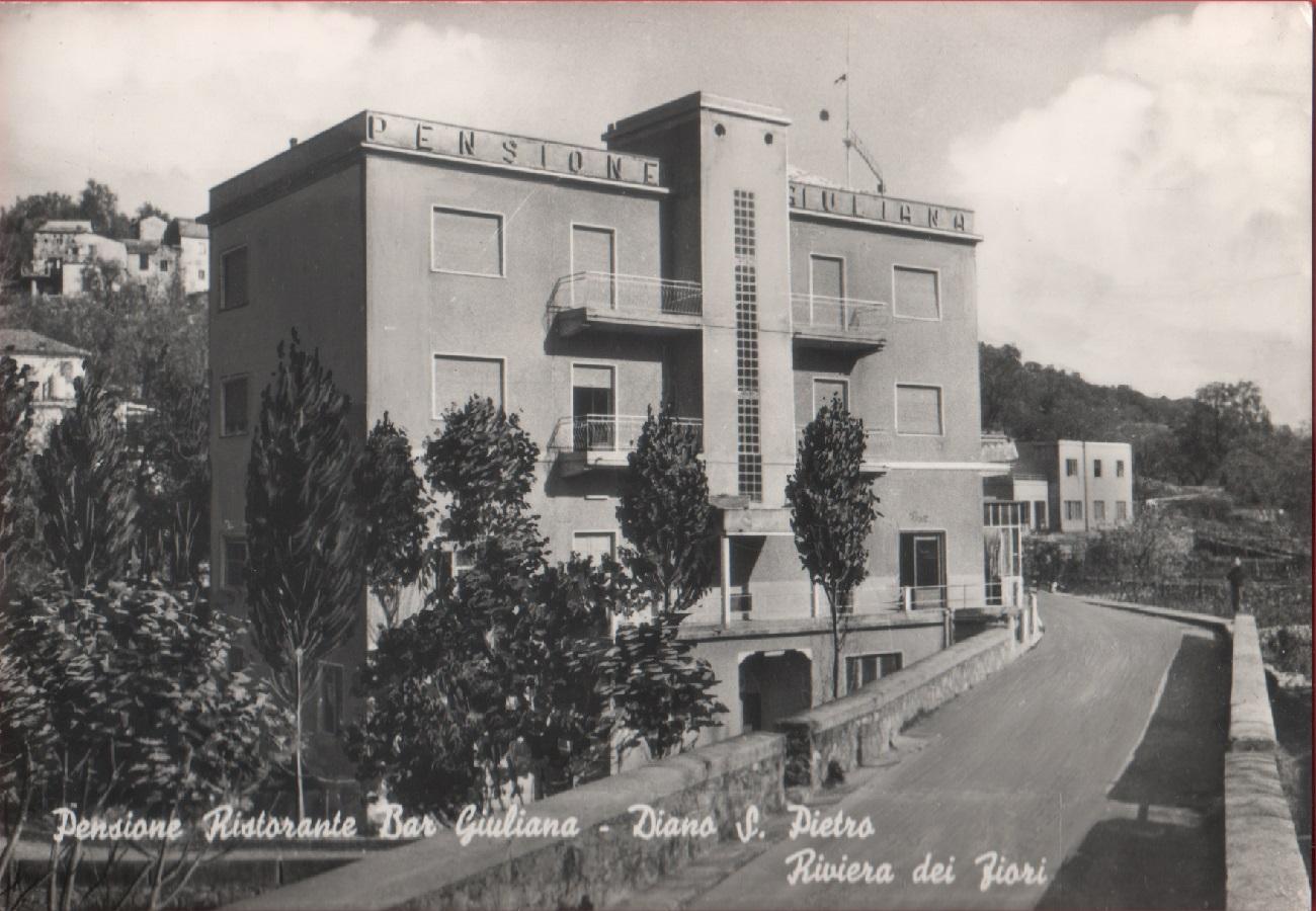 Diano S. Pietro (IM). Pensione ristorante bar Giuliana. Non viaggiata