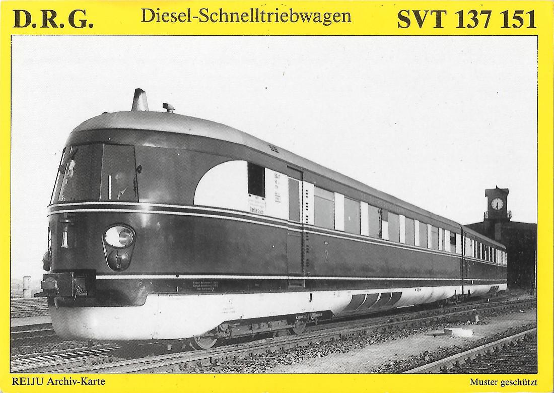Diesel. Schnelltriebwagen. SVT 137 151. "Berlin". Non viaggiata