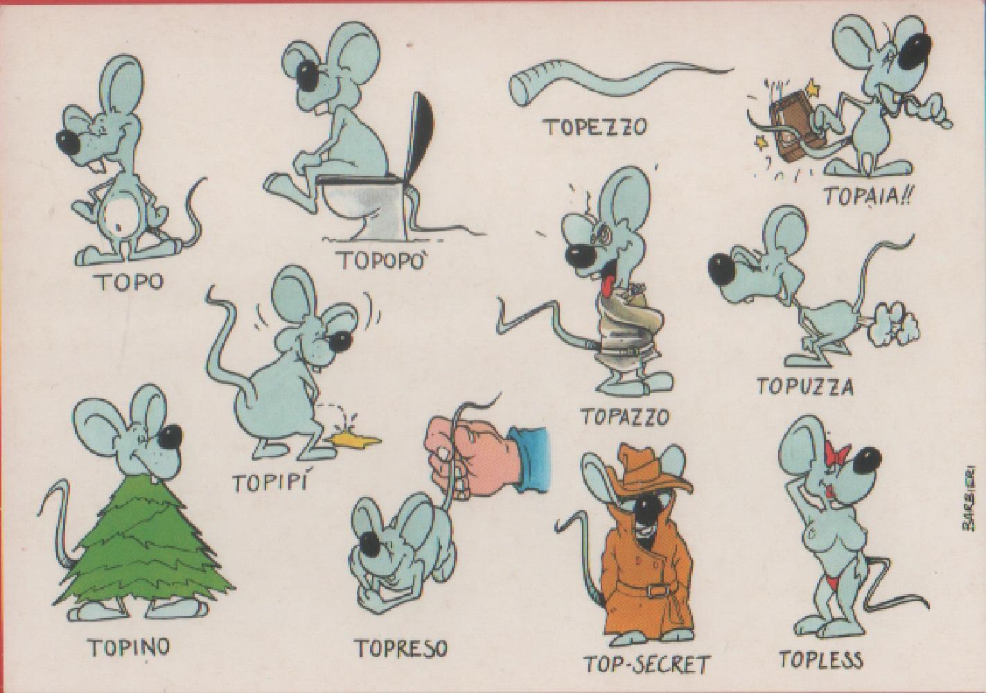Disegni topo . Ill. Barbieri. Non viaggiata