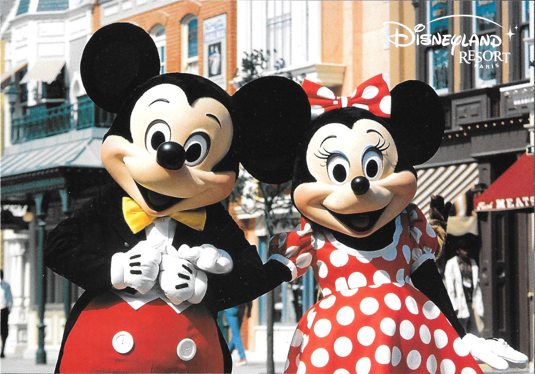 Disneyland Resort Paris. Topolino e Minnie. Non viaggiata