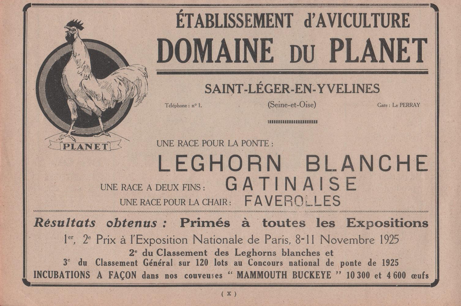 Domaine du Planet, Saint Leger en Yvelines. Etablissement d'aviculture. Advertising …