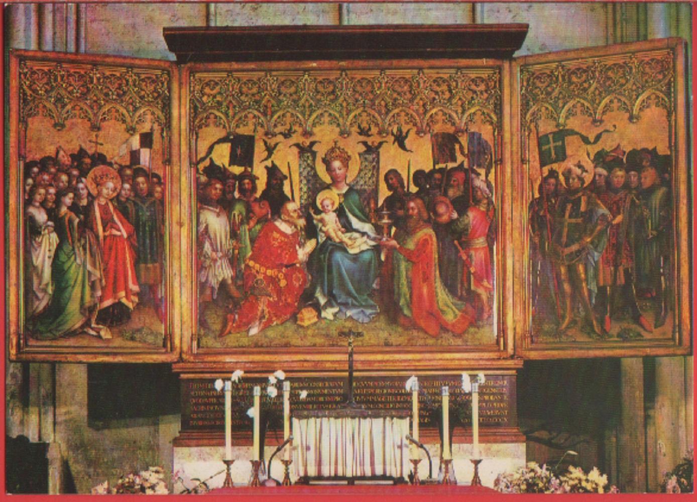 Domblid im Dom zu Koln am Rhein von Stephan Lochner