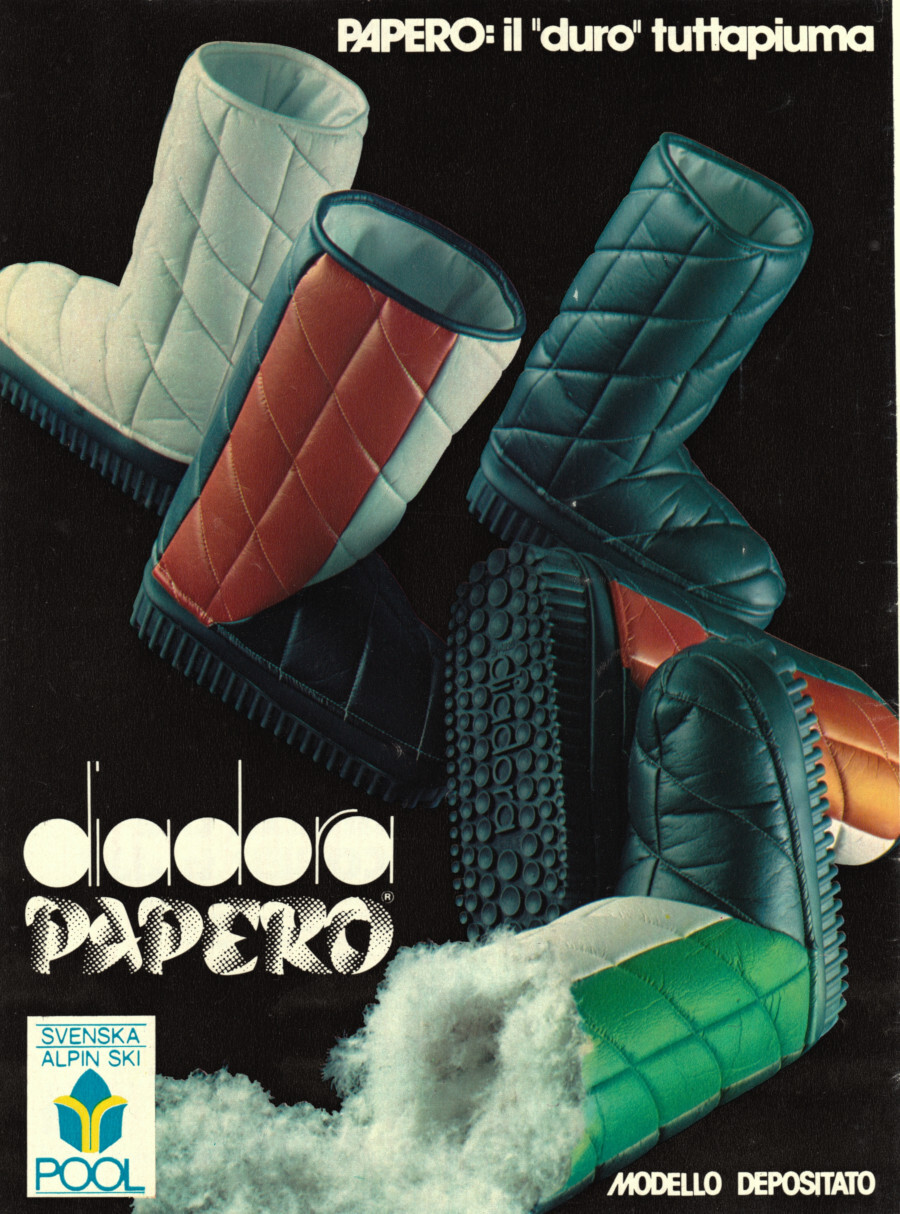 Doposci Diadora Papero / Attacchi Cober. Advertising 1976