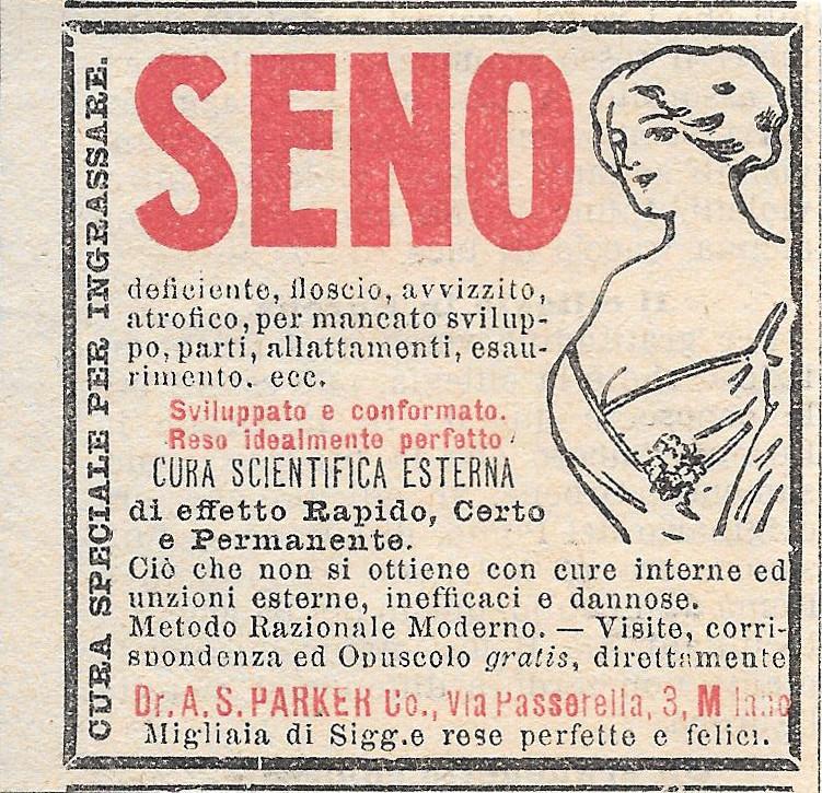 Dr. A.S. Parker. Cura scientifica esterna per il seno. Advertising …