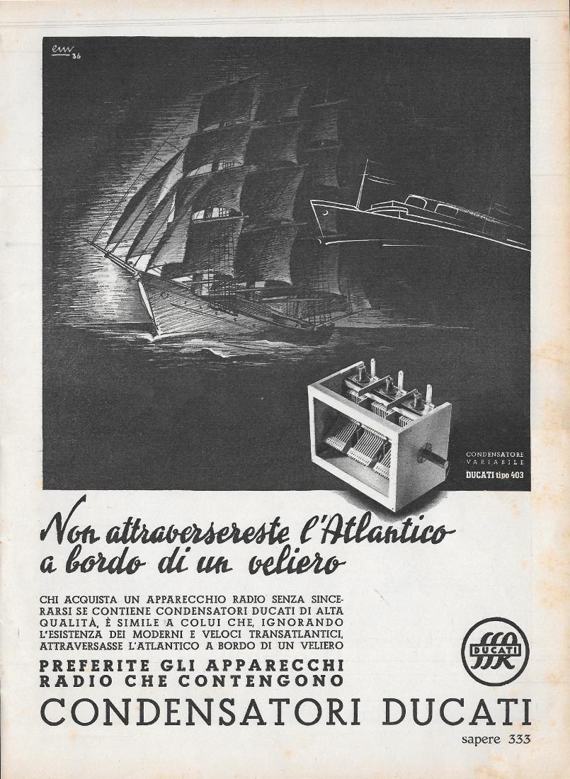 Ducati Condensatori / AGIP - Azienda Generale Italiana Petroli. Advertising …