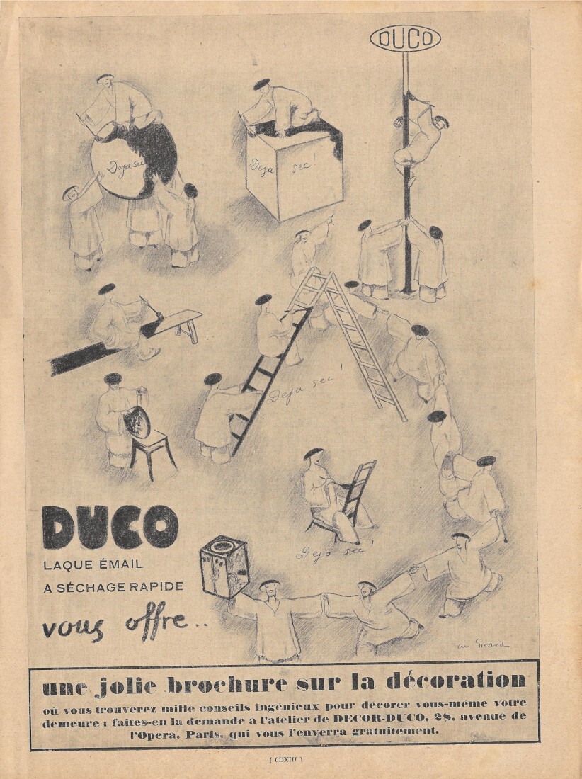 Duco. Laque email a sechage rapide - Advertising 1928