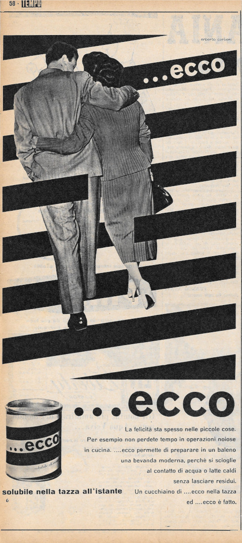 Ecco solubile nella tazza all'istante - Advertising 1956