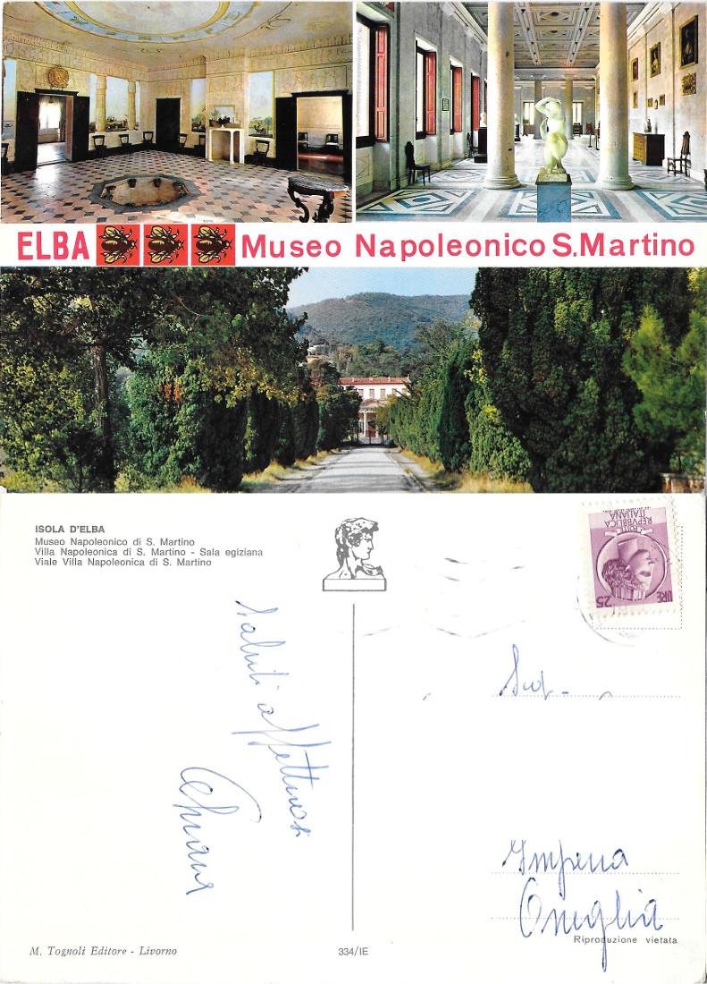 Elba. Museo Napoleonico S. Martino. Viaggiata 1963