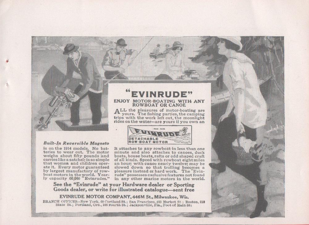 Envirude Motor Company. Milwaukee Wis. Pubblicità 1914