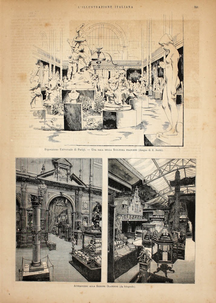 Esposizione di Parigi. Sala scultura olandese; attraverso alla sezione olandese. …