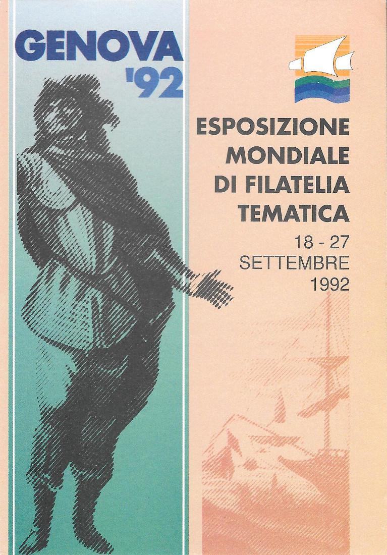 Esposizione Mondiale di Filatelia Tematica. Genova 18-27 sett. 1992. Non …