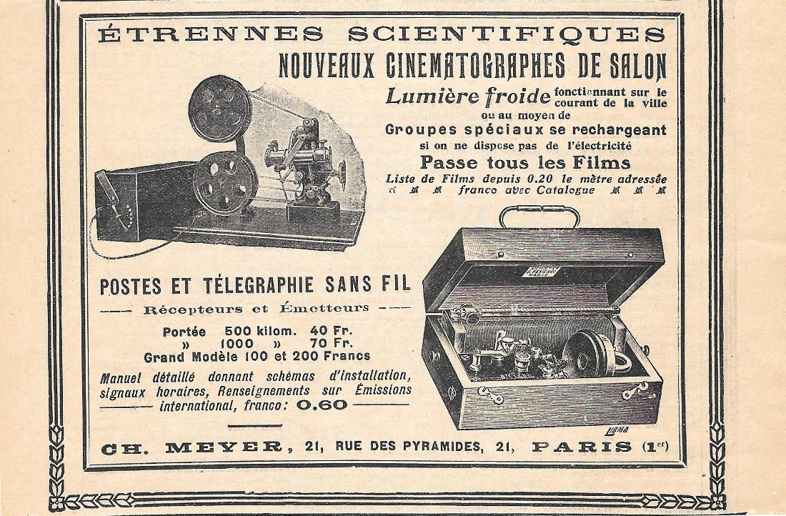 Etrennes scientifiques Ch. Meyer Paris. Pubblicita 1914