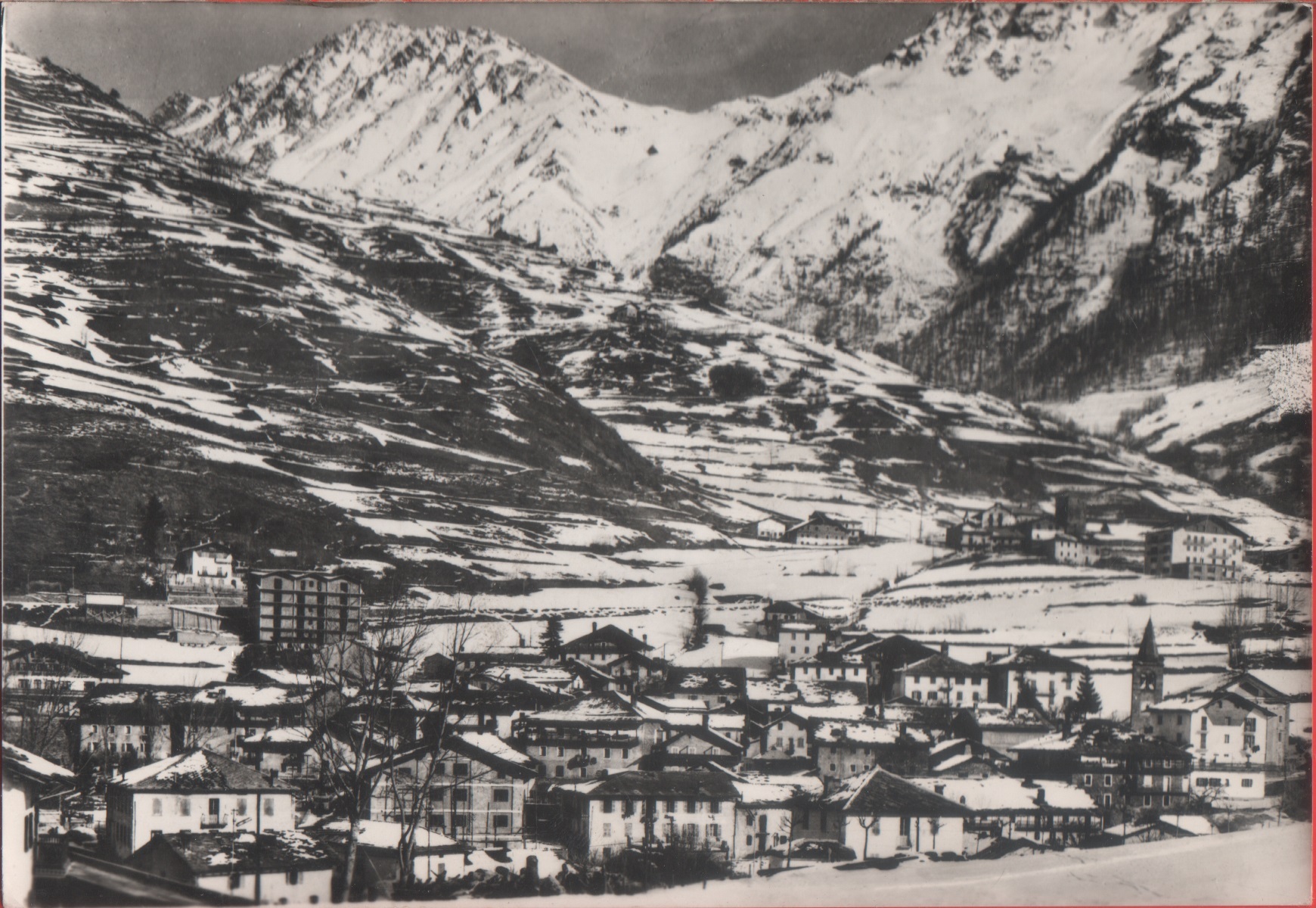 Etroubles (AO). Panorama sfondo Crou de Bleintze. Non viaggiata