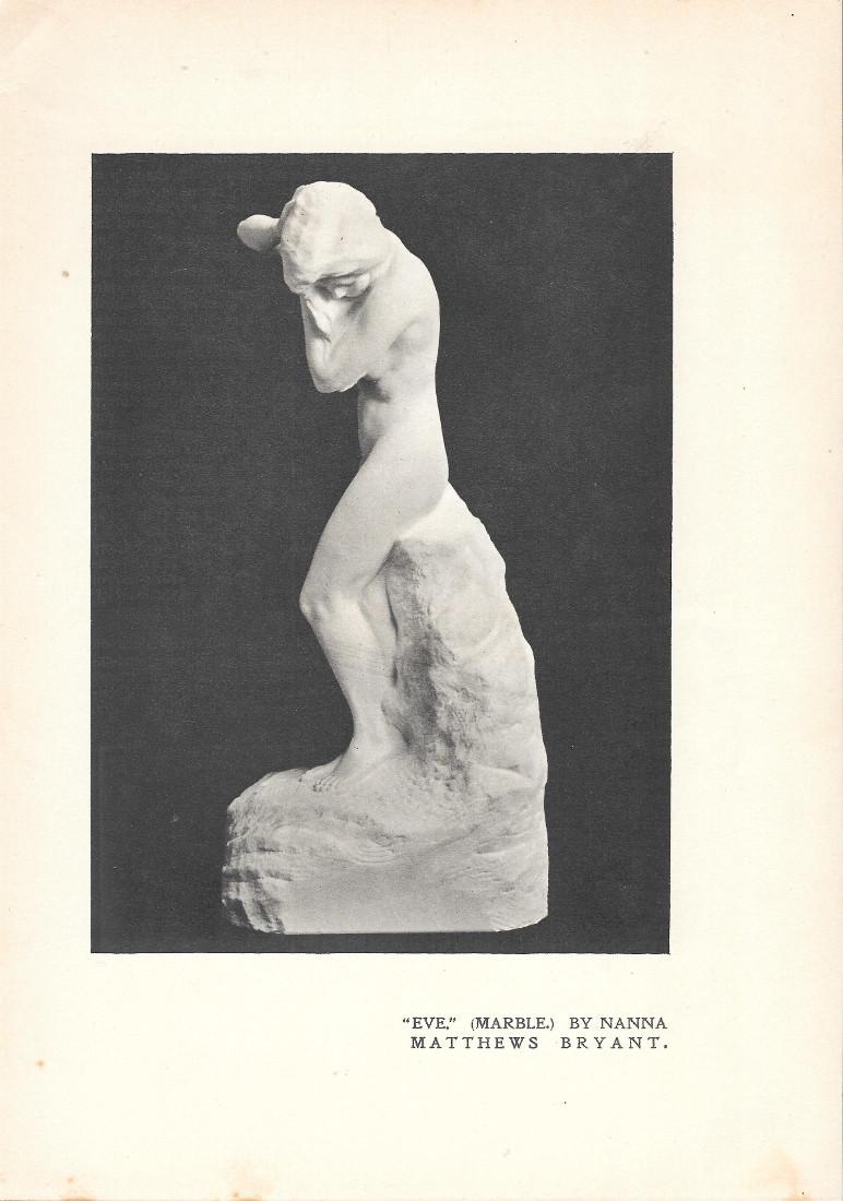 Eve (marble) by M. Bryant / Dust; Toenail, wood sculpture …
