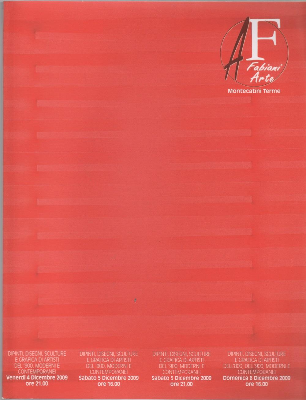 Fabiani Arte. Catalogo asta 4-6 dicembre 2009