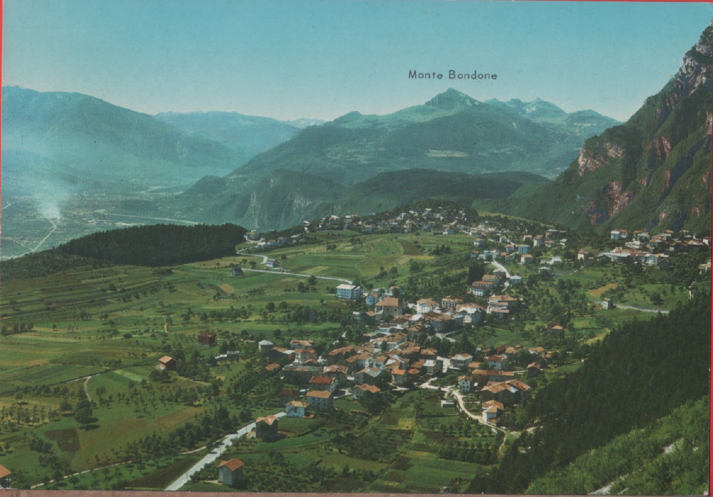 Fai della Paganella (TN). Panorama con Trento e Mote Bodone. …