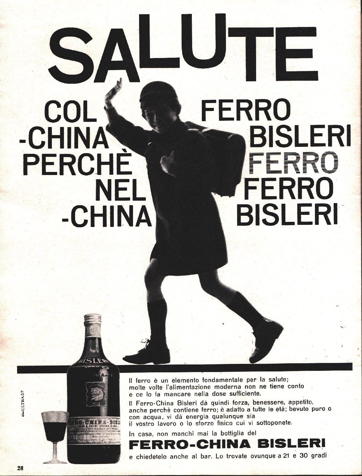 Ferro-China Bisleri. Advertising 1963