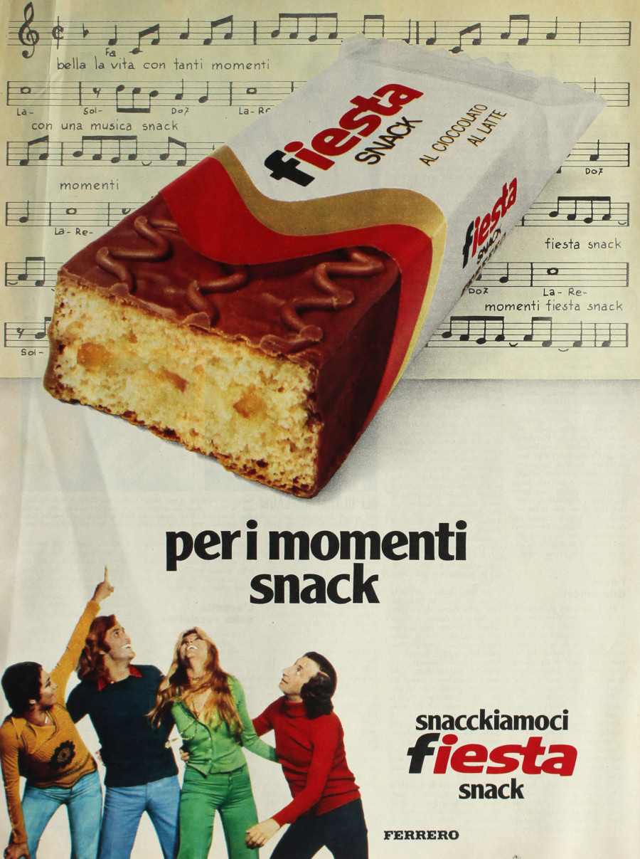Fiesta per i momenti snack. Advertising 1975