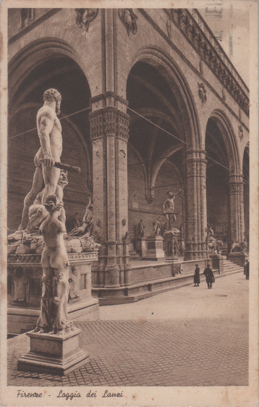 Firenze. Loggia dei Lanzi. viaggiata 1935