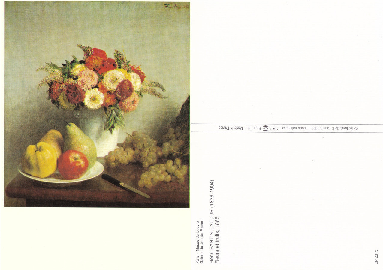 Fleurs et fruits (Henri Fantin-Latour). Non viaggiata