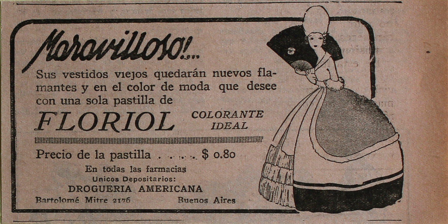 Floriol colorante ideal - Advertising 1922