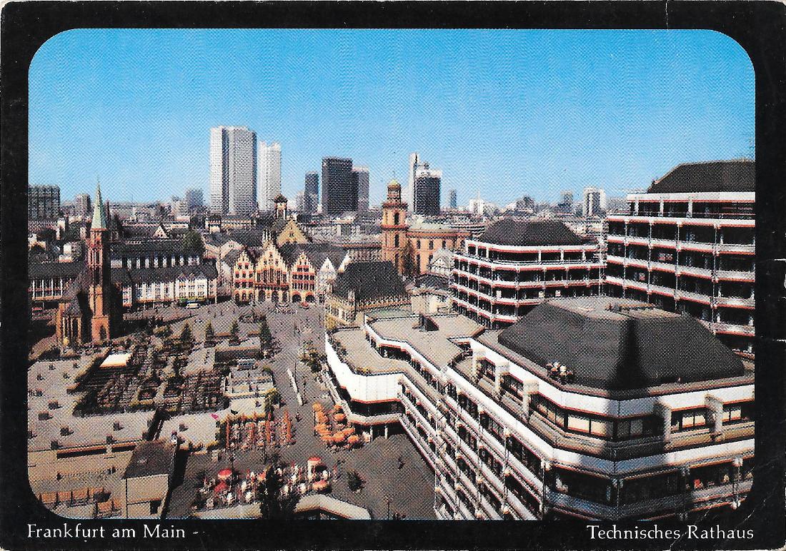 Frakfurt am Main. Technisches Rathaus. Non viaggiata