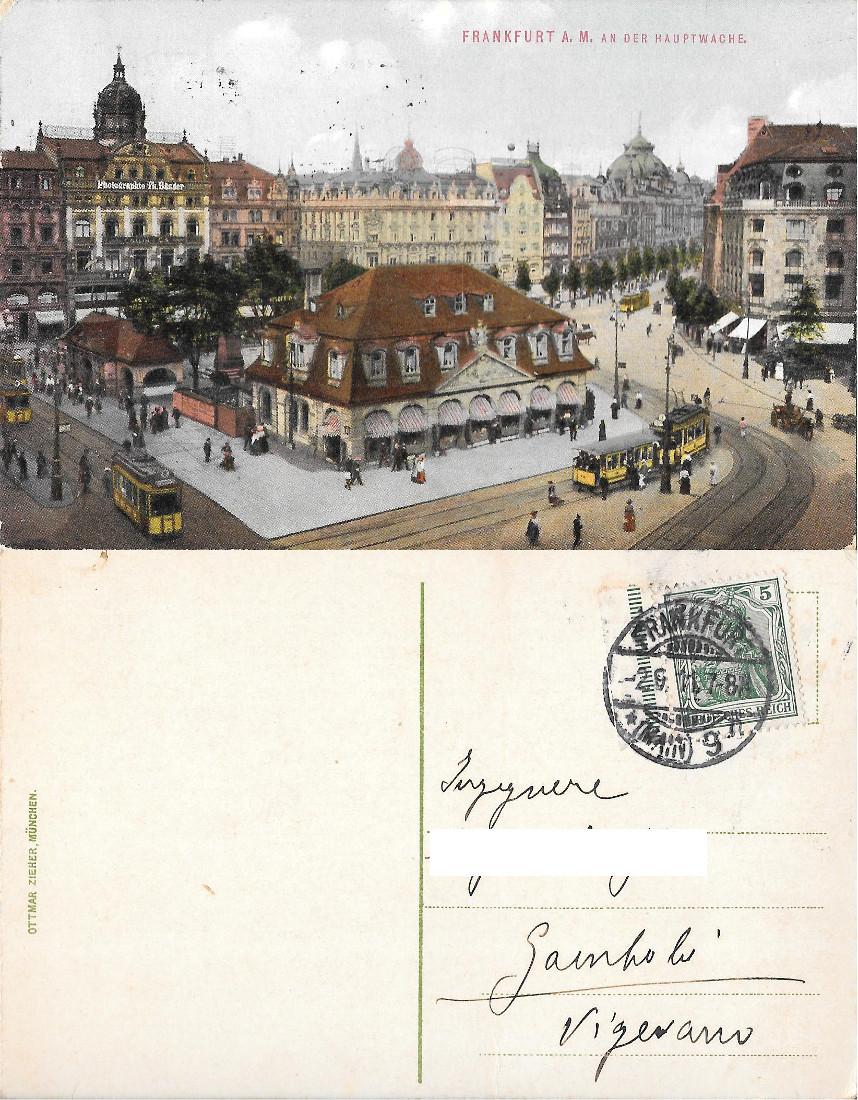 Frankfurt A.M. an der Hauptwache Frankfurt am Main. Viaggiata