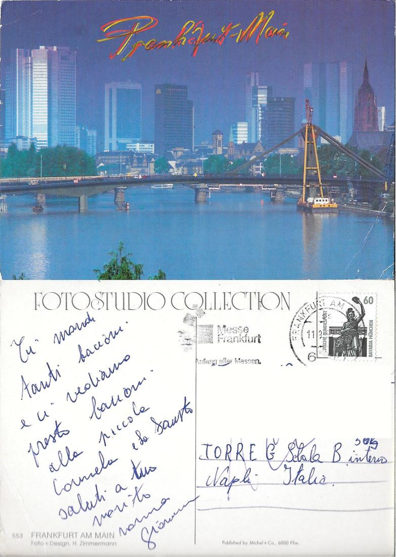 Frankfurt am Main. Viaggiata 1992