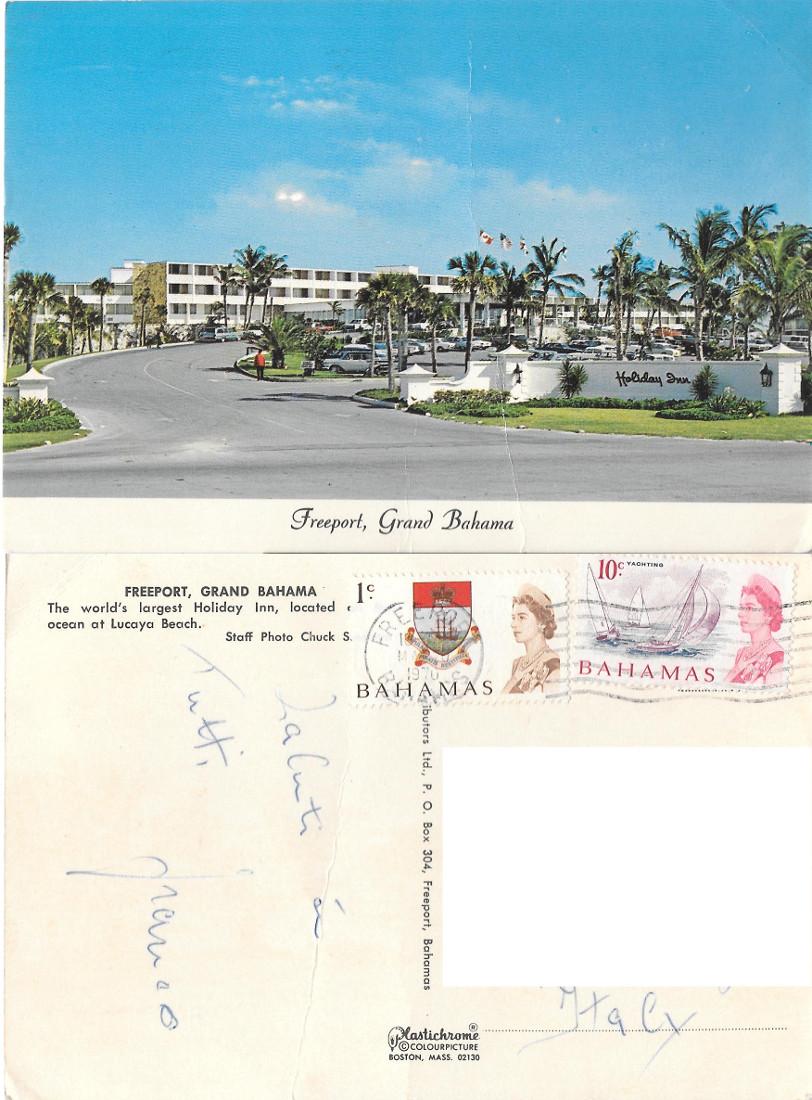 Freeport. Grand Bahama. Viaggiata 1970