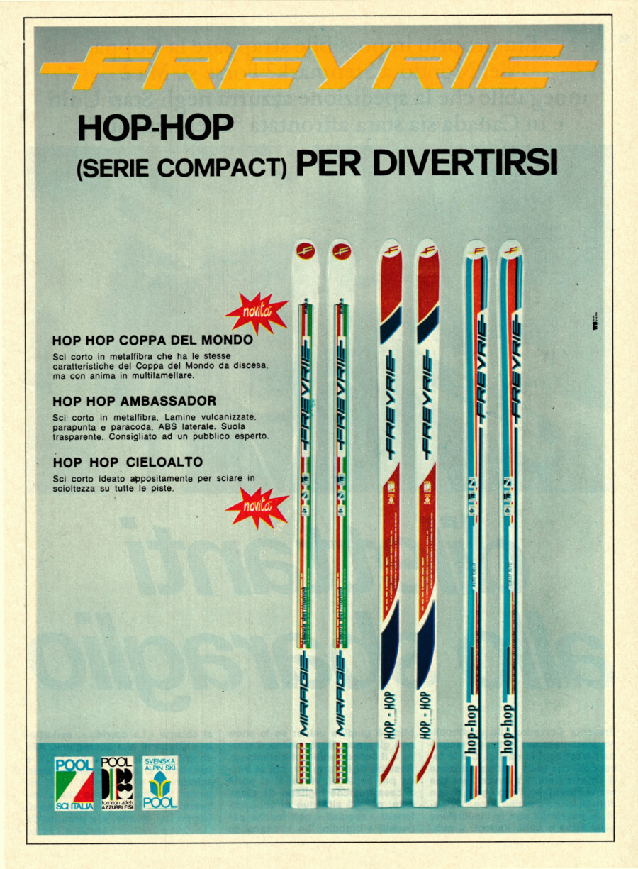 Freyrie Hop-Hop (serie compact) per divertirsi. Advertising 1976