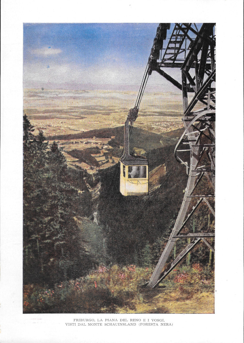 Friburgo, La Piana del Reno e i Vosgi dal monte …