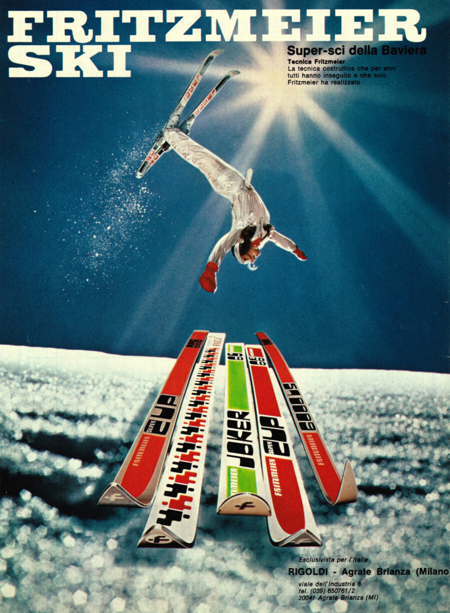 Fritzmaier Ski. Super-sci della Baviera. Advertising 1976