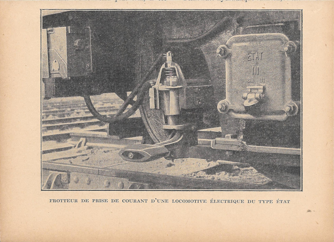 Frotteur de prise de courant d'une locomotive électrique du type …
