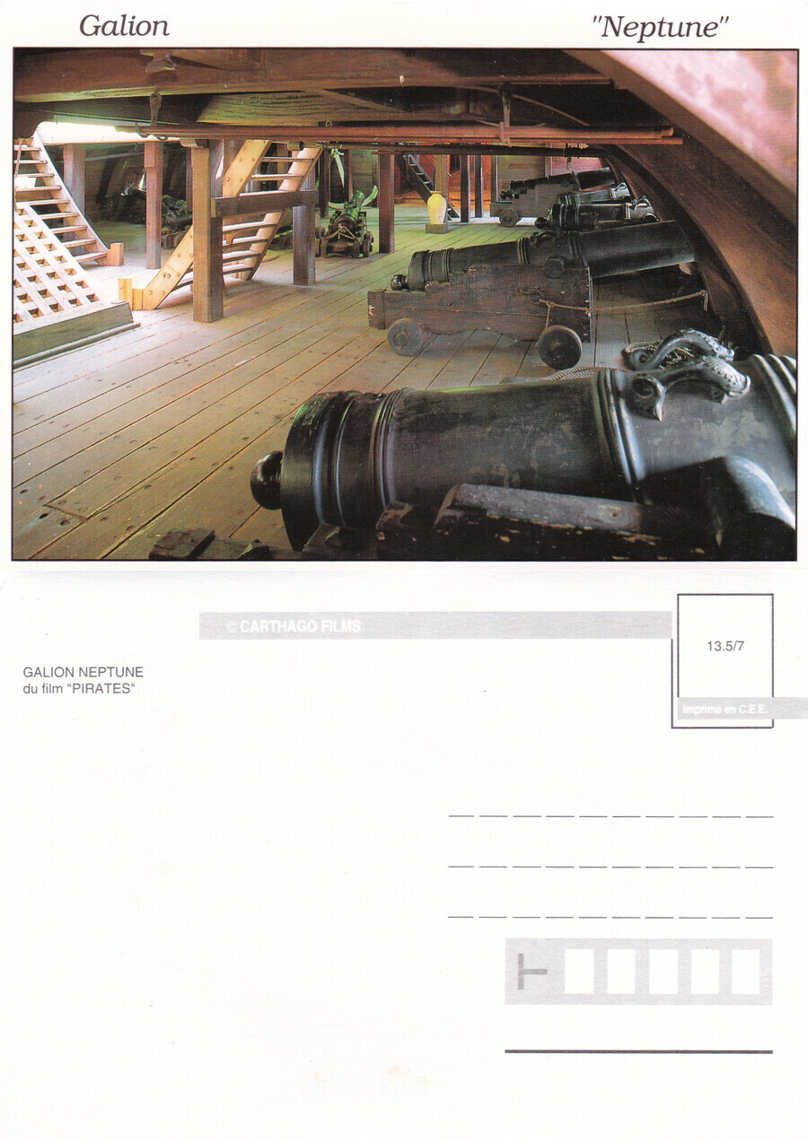 Galion Neptune du film Pirates (cannoni). Non viaggiata