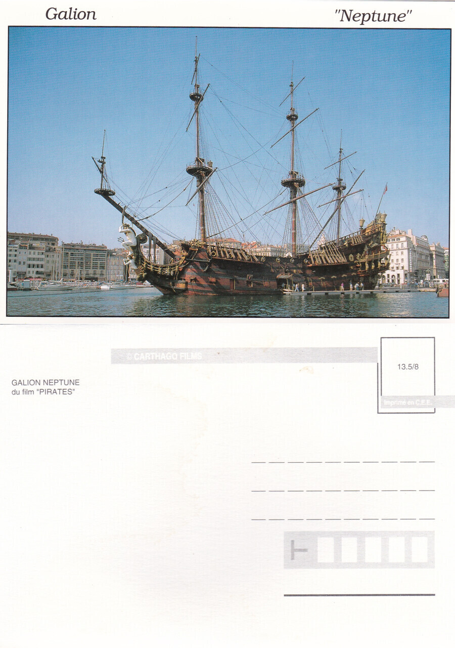 Galion Neptune du film Pirates (in porto). Non viaggiata
