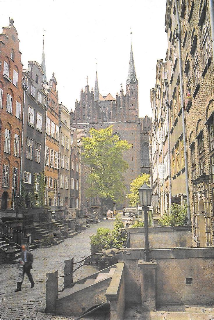 Gdansk. The Street Mariacka, The Church of our Lady. Non …