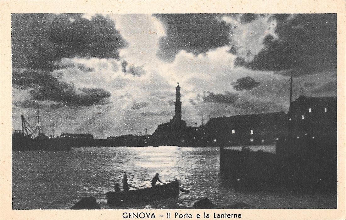 Genova. Il Porto e la Lanterna. Non viaggiata, originale