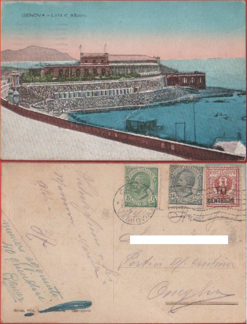 Genova. Lido d'Albaro. Viaggiata 1915 (?)