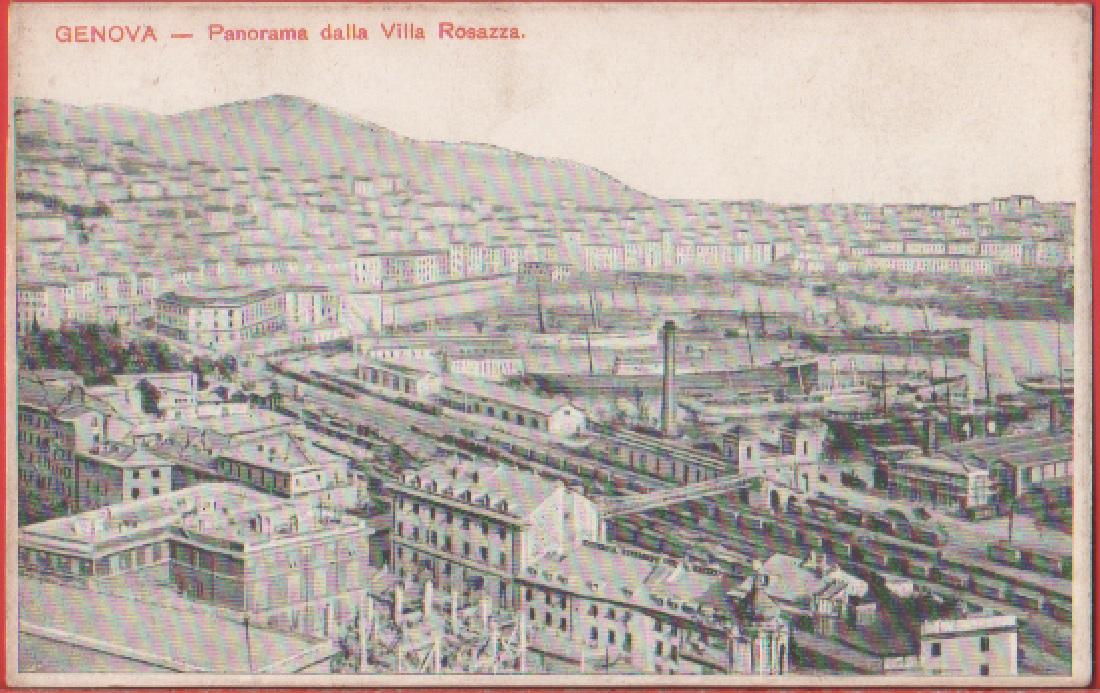 Genova. Panorama dalla Villa Rosazza. Non viaggiata