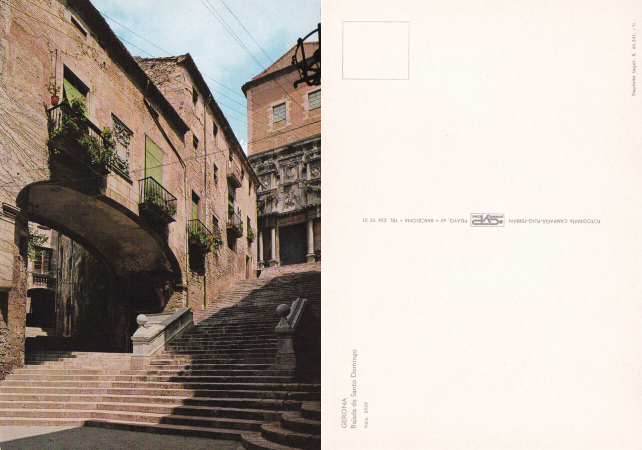 Gerona. Bajada d Santo Domingo. Non viaggiata