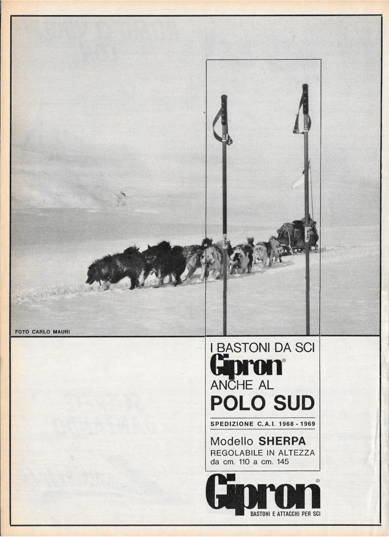 Gipron bastoni da sci - Advertising 1968