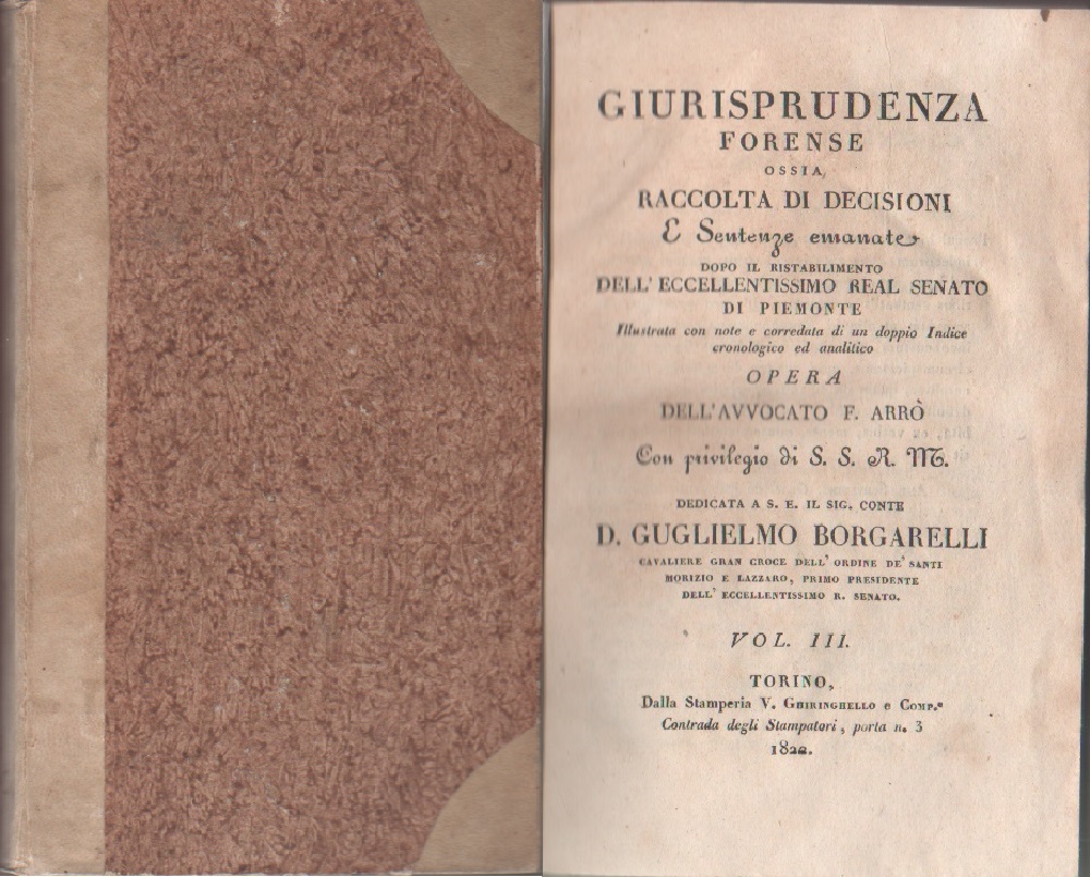 Giurisprudenza forense ossia raccolta di decisioni e sentenze.... Vol III