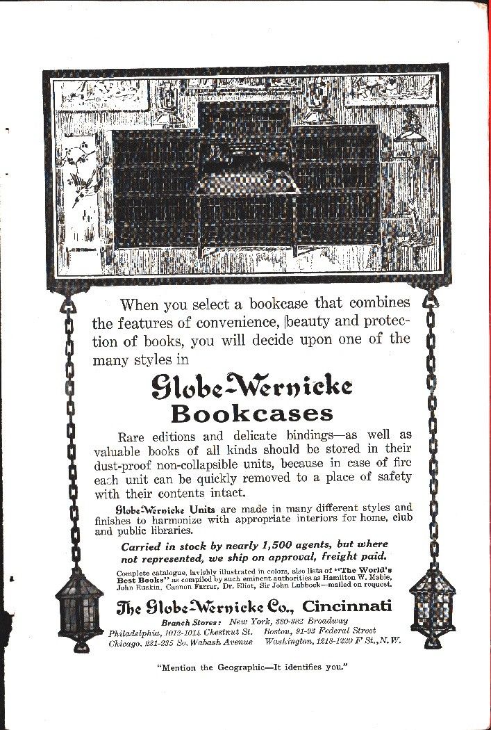 Globe-Wernicke Bookcases - Pubblicità 1912