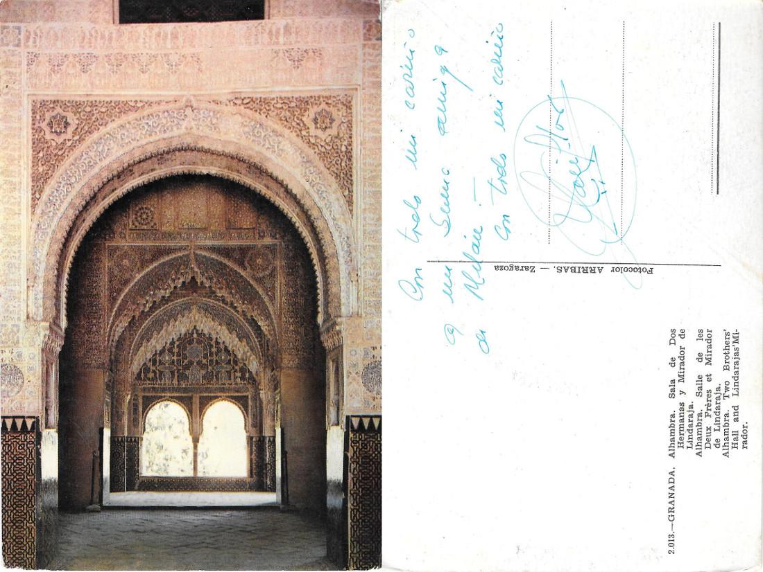 Granada. Alhabra. Sala de Dos Hermanas. Non viaggiata