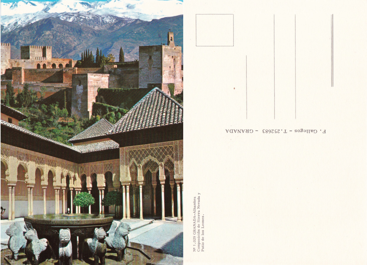 Granada. Alhambra, Sierra Nevada. Non viaggiata