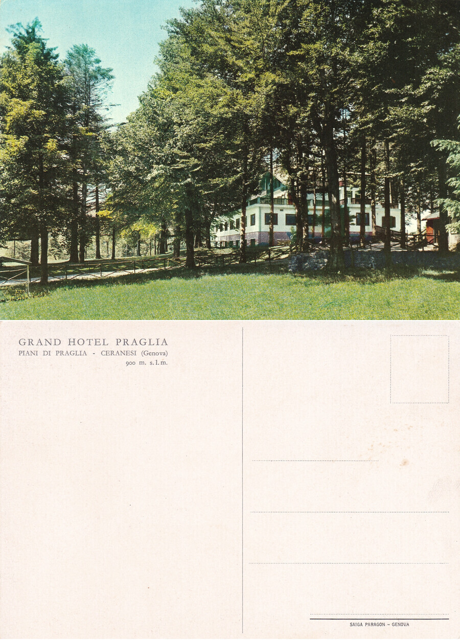 Grand Hotel Praglia. Ceranesi (GE). Non viaggiata