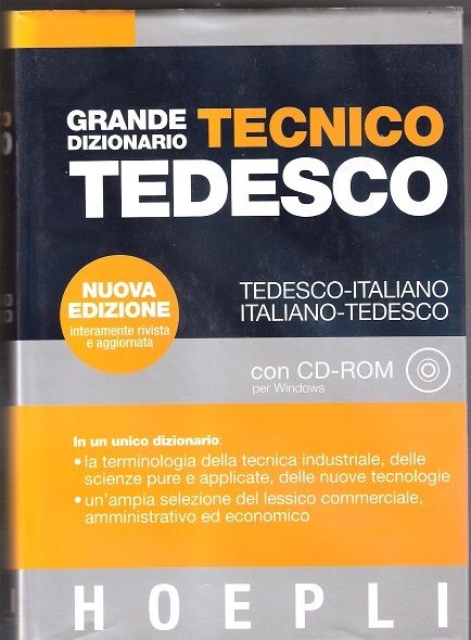 Grande dizionario tecnico tedesco (Hoepli)